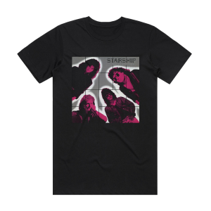 Starship No Protection Album Cover T-Shirt Black