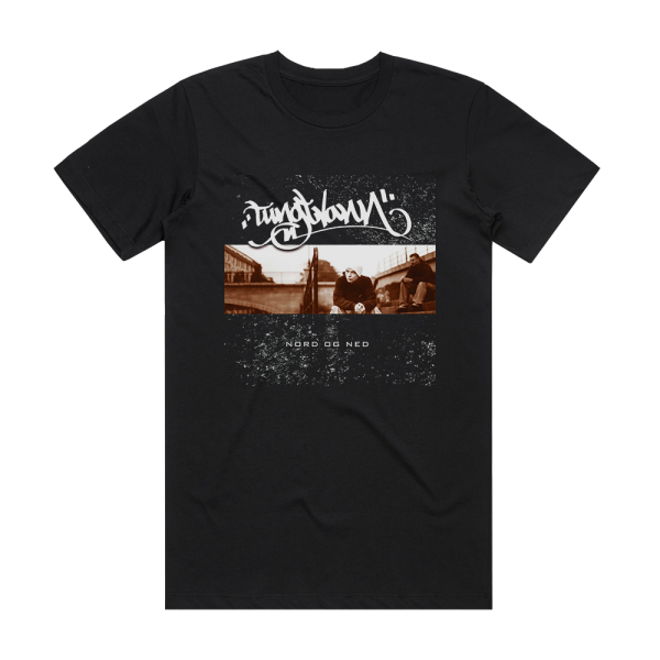 Tungtvann Nord Og Ned Album Cover T-Shirt Black