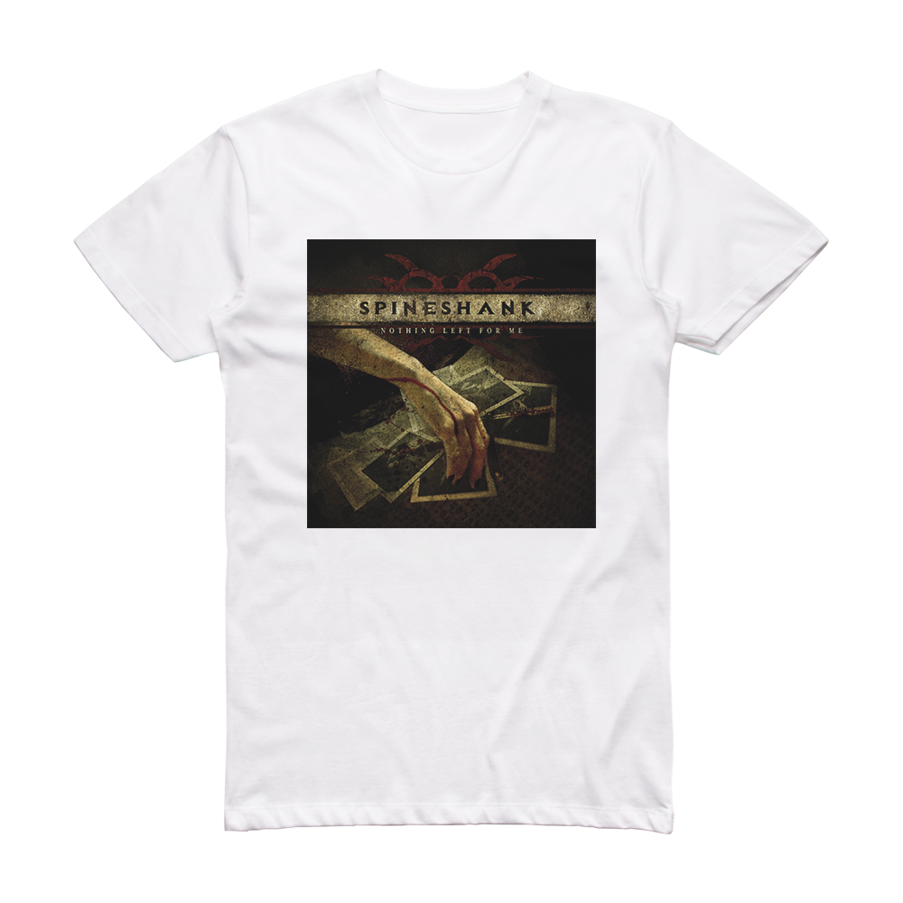 Spineshank Nothing Left For Me Album Cover T-Shirt White