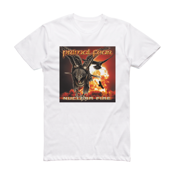 Primal Fear Nuclear Fire Album Cover T-Shirt White