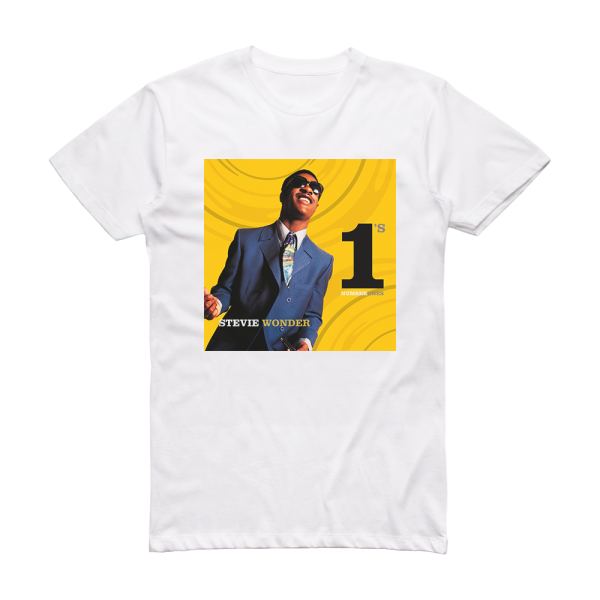 Stevie Wonder Number Ones Album Cover T-Shirt White