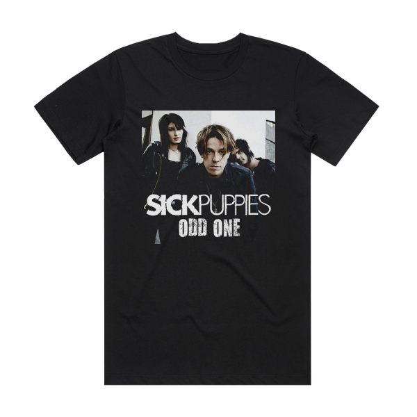 Sick Puppies Odd One Radio Edit Album Cover T-Shirt Black