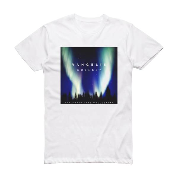 Vangelis Odyssey The Definitive Collection Album Cover T-Shirt White