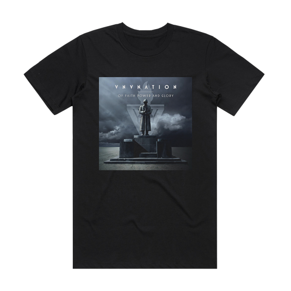 VNV Nation Of Faith Power And Glory Album Cover T-Shirt Black