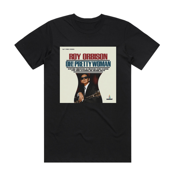 Roy Orbison Oh Pretty Woman 2 Album Cover T-Shirt Black