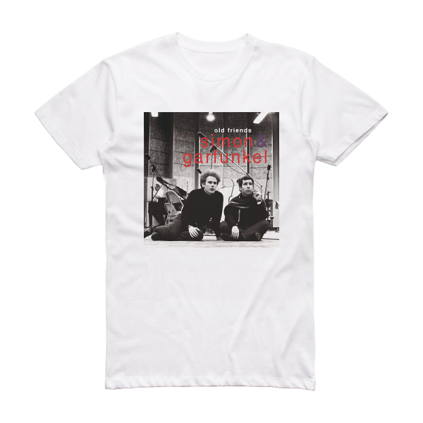 Simon and Garfunkel Old Friends 1 Album Cover T-Shirt White