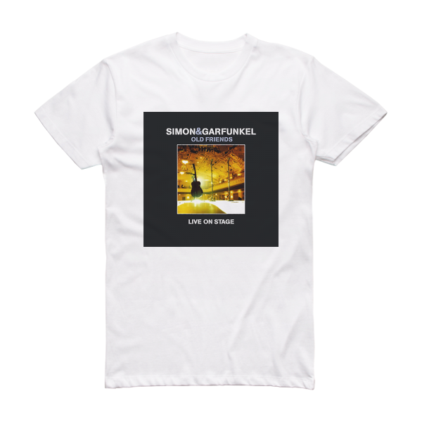 Simon and Garfunkel Old Friends 2 Album Cover T-Shirt White