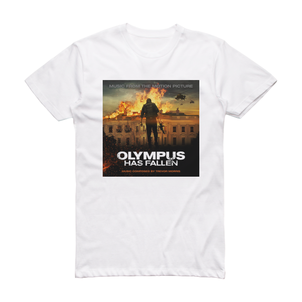 Trevor Morris Olympus Has Fallen Album Cover T-Shirt White