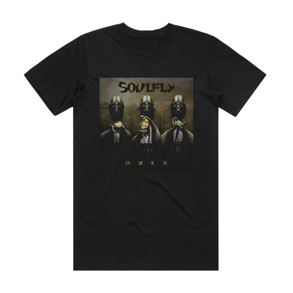 Soulfly Omen Album Cover T-Shirt Black