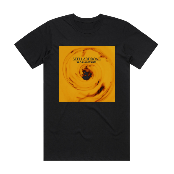 Stellardrone On A Beam Of Light Album Cover T-Shirt Black
