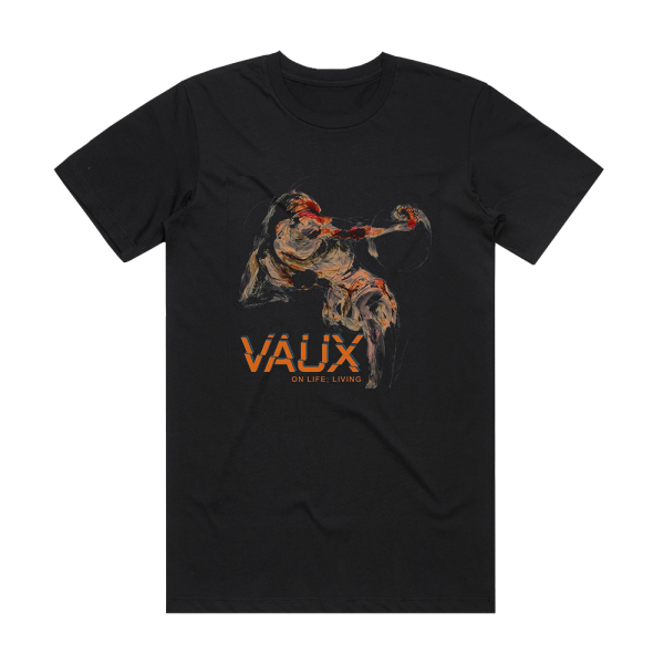 Vaux On Life Living Album Cover T-Shirt Black