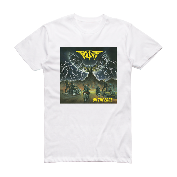Volture On The Edge Album Cover T-Shirt White