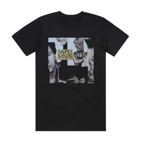 Simple Minds Once Upon A Time 1 Album Cover T-Shirt Black