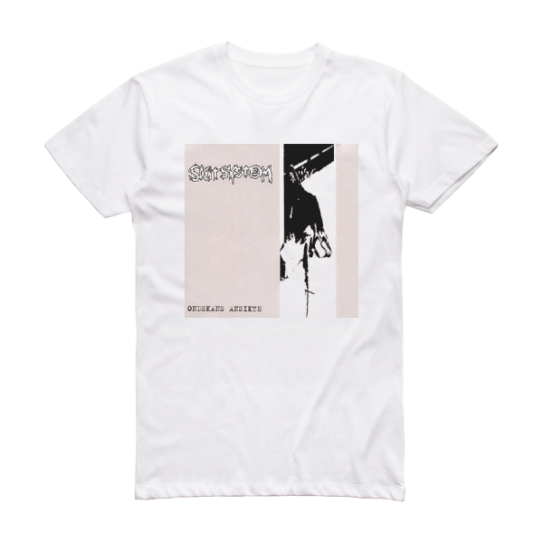 Skitsystem Ondskans Ansikte Album Cover T-Shirt White