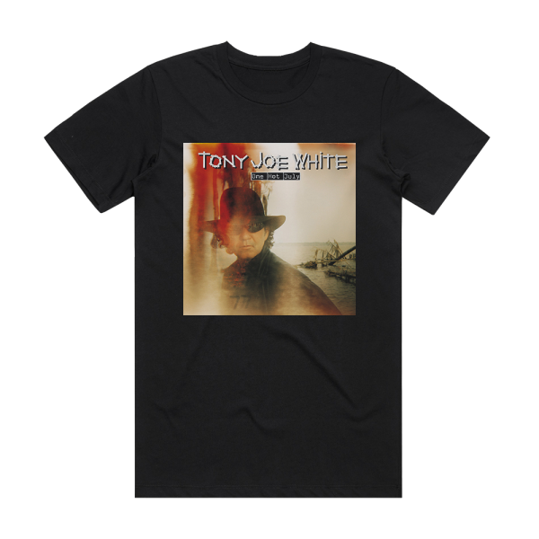 Tony Joe White One Hot July Album Cover T-Shirt Black