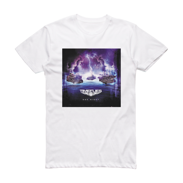 Timeflies One Night Album Cover T-Shirt White