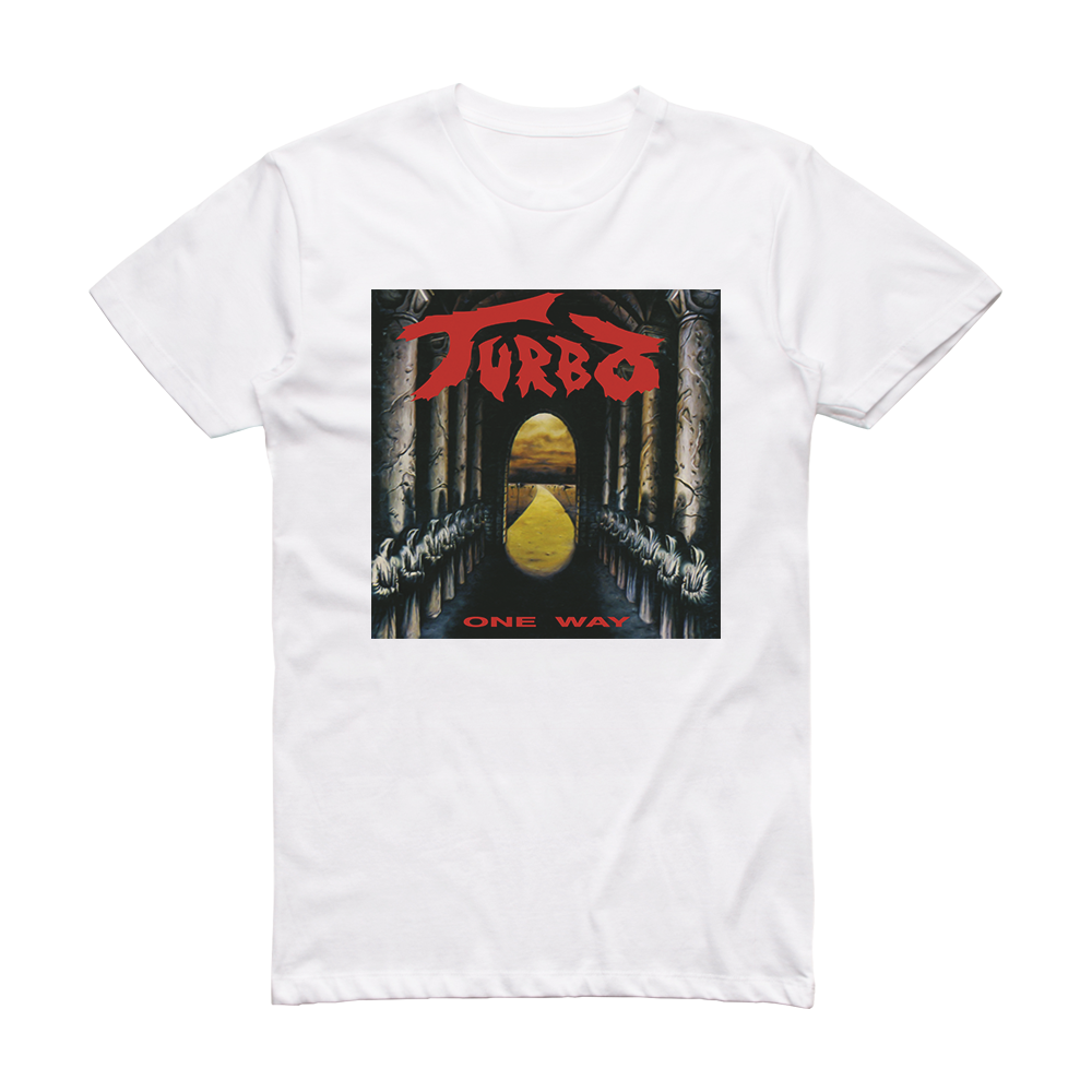 Turbo One Way Album Cover T-Shirt White – ALBUM COVER T-SHIRTS