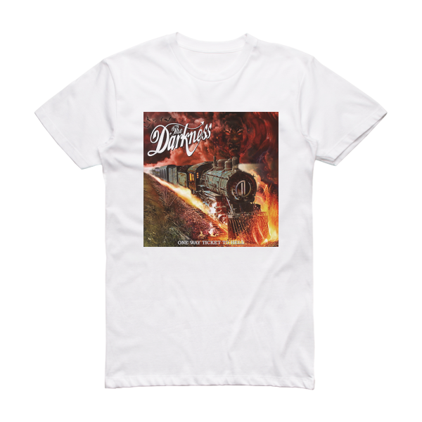 The Darkness One Way Ticket To Hell And Back Album Cover T-Shirt White