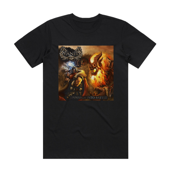 Vanir Onwards Into Battle Album Cover T-Shirt Black