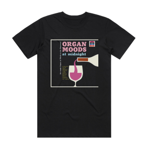 The Magic Fingers Of Merlin Organ Moods At Midnight Album Cover T-Shirt Black