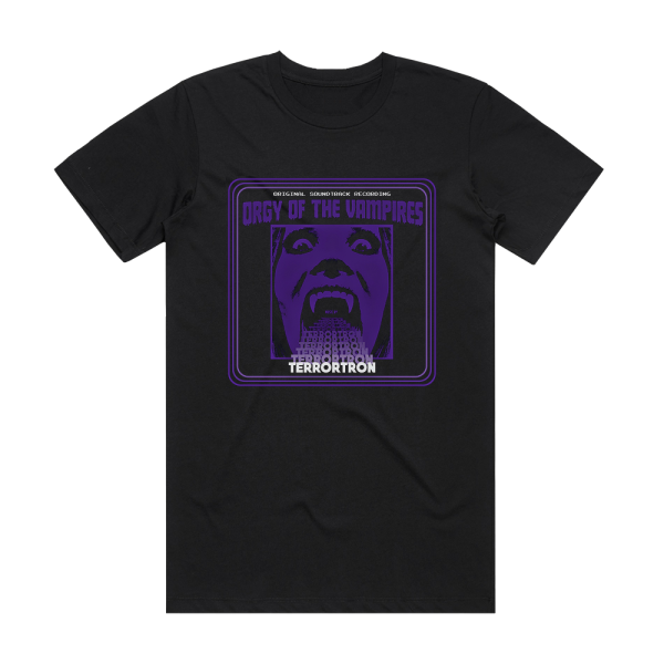 Terrortron Orgy Of The Vampires Album Cover T-Shirt Black