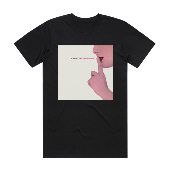 The Go-Gos Our Lips Are Sealed Album Cover T-Shirt Black