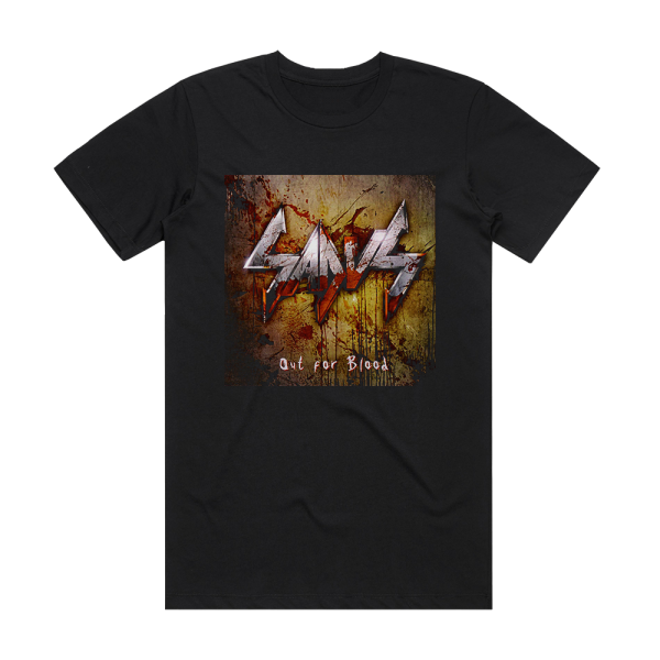 Sadus Out For Blood Album Cover T-Shirt Black