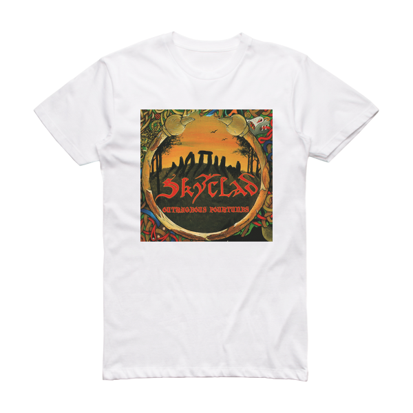 Skyclad Outrageous Fourtunes Album Cover T-Shirt White