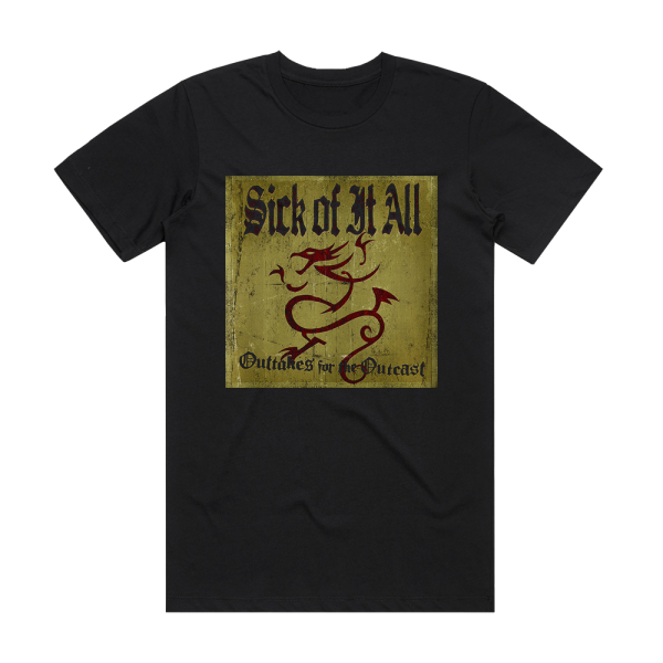 Sick of It All Outtakes For The Outcast Album Cover T-Shirt Black