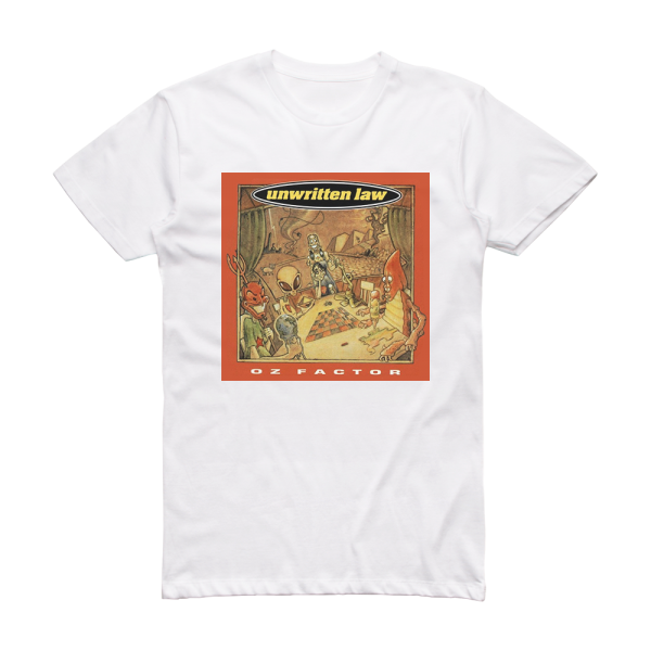 Unwritten Law Oz Factor Album Cover T-Shirt White