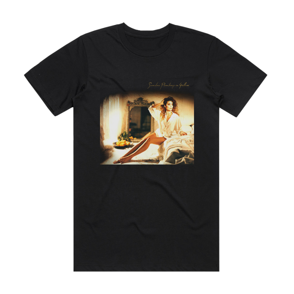 Sandra Paintings In Yellow Album Cover T-Shirt Black