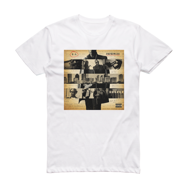 T I Paperwork 1 Album Cover T-Shirt White