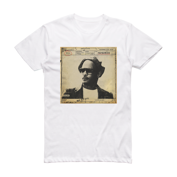 T I Paperwork 2 Album Cover T-Shirt White
