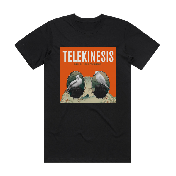 Telekinesis Parallel Seismic Conspiracies Album Cover T-Shirt Black