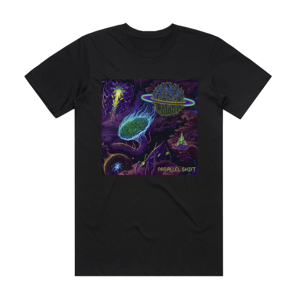Rings of Saturn Parallel Shift Album Cover T-Shirt Black