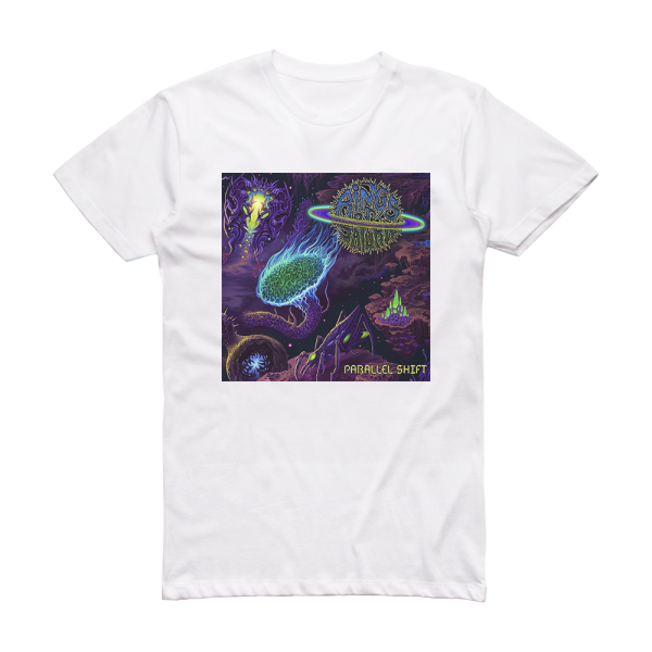 Rings of Saturn Parallel Shift Album Cover T-Shirt White
