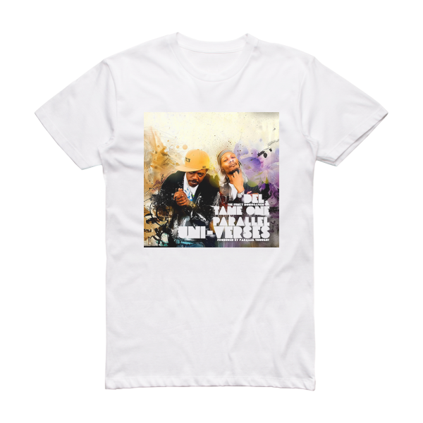 Tame One Parallel Uni Verses Album Cover T-Shirt White