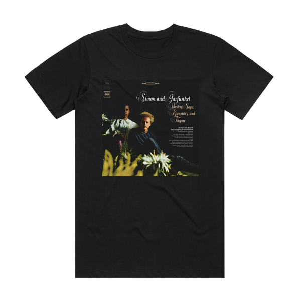 Simon and Garfunkel Parsley Sage Rosemary And Thyme Album Cover T-Shirt Black