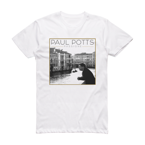 Paul Potts Passione Album Cover T-Shirt White