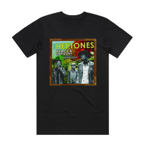 The Heptones Peace Harmony The Trojan Anthology Album Cover T-Shirt Black