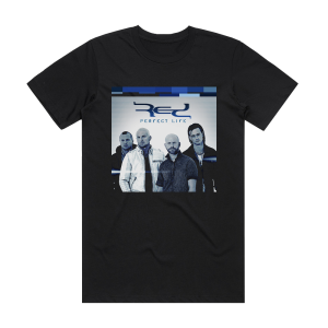 Red Perfect Life 1 Album Cover T-Shirt Black