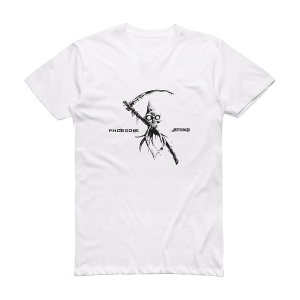 Phosgore Pestbringer Album Cover T-Shirt White