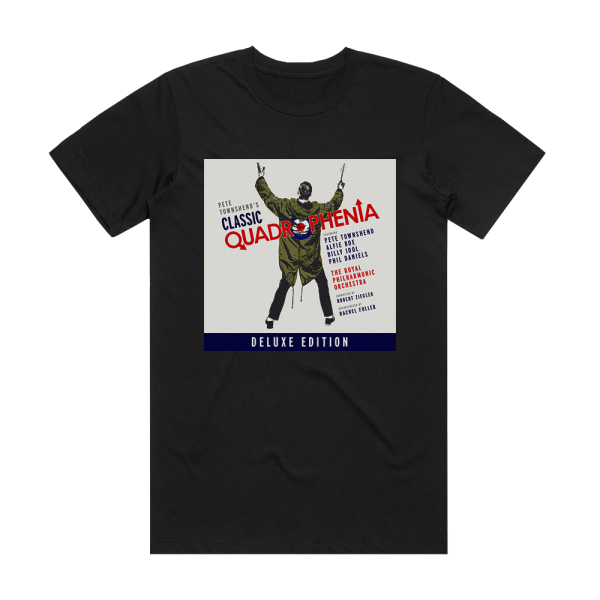 Pete Townshend Pete Townshends Classic Quadrophenia Album Cover T-Shirt Black