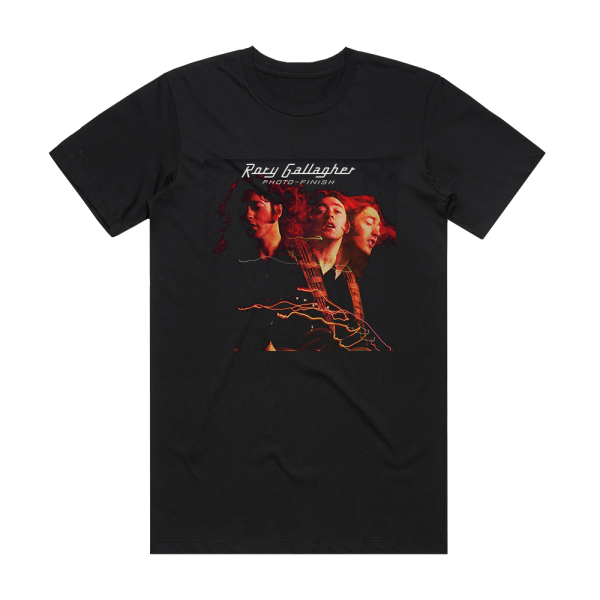 Rory Gallagher Photo Finish Album Cover T-Shirt Black