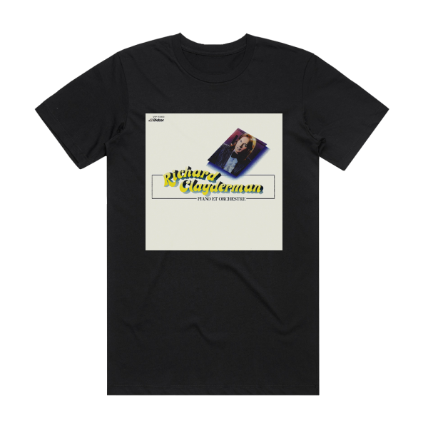 Richard Clayderman Piano Et Orchestre Album Cover T-Shirt Black