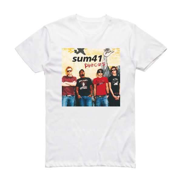 Sum 41 Pieces Album Cover T-Shirt White