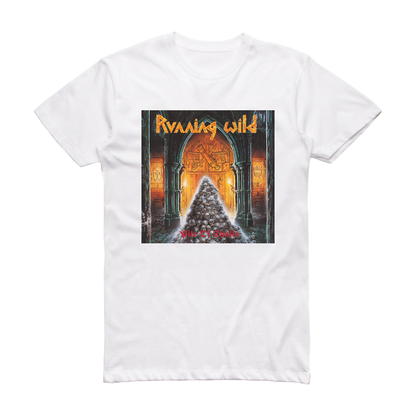 Running Wild Pile Of Skulls Album Cover T-Shirt White