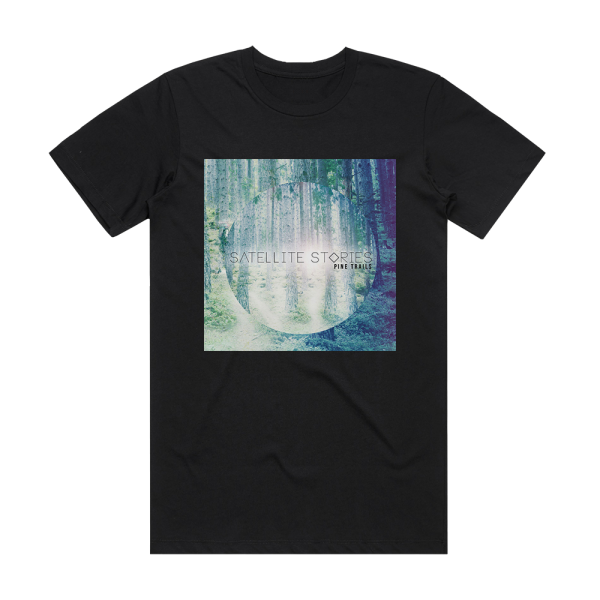 Satellite Stories Pine Trails Album Cover T-Shirt Black