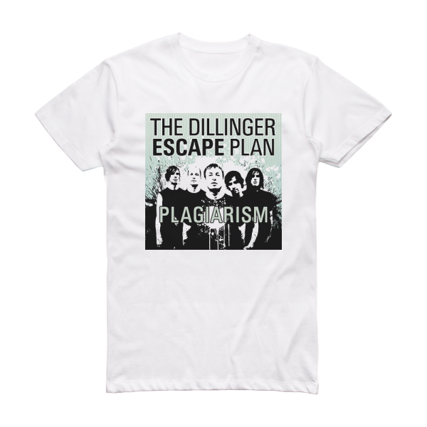 The Dillinger Escape Plan Plagiarism Album Cover T-Shirt White