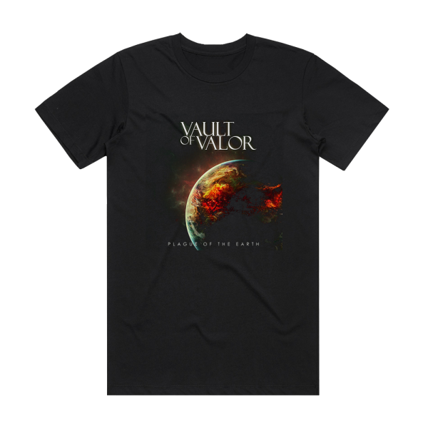 Vault Of Valor Plague Of The Earth Album Cover T-Shirt Black